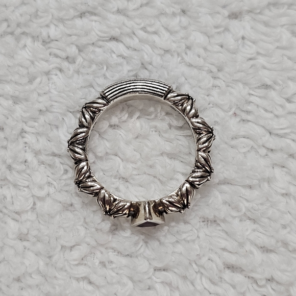 Stephen Dweck Diamonds Rhodolite Garnet Florette Ring - Picture 3 of 14